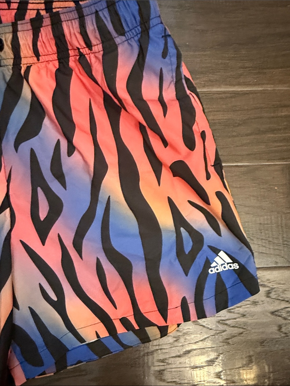 adidas Shorts Rainbow Zebra Print Running - Picture 4 of 10